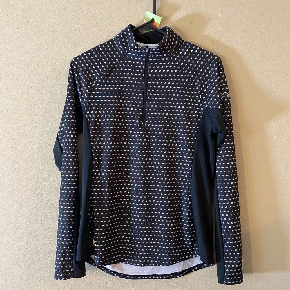 NWT Black and White 1/4 Zip adidas Aeroready Top